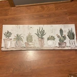 Succulent Canvas Sign